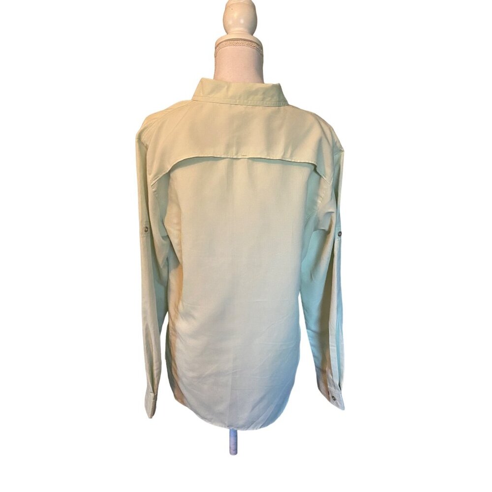 10,000 ft Above Sea Level Blouse Womens XL NEW Light Lime Green Outdoor Hiking - Picture 5 of 16